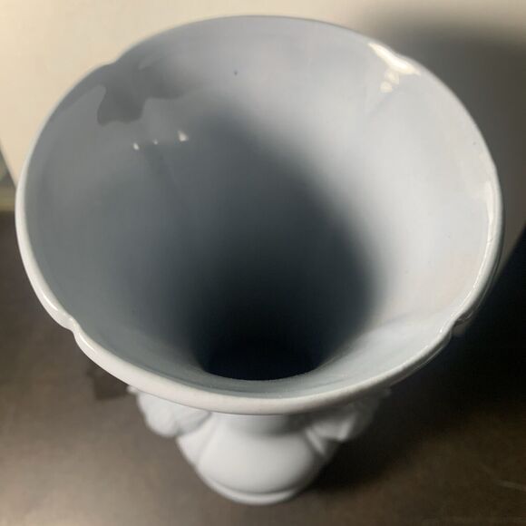 Vintage CHADWICK Double Swan Powder Blue Vase - Picture 8 of 11